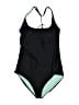 PrAna Color Block Black One Piece Swimsuit Size XL - photo 1