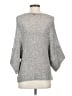 Theory Metallic Silver Pullover Sweater Size S - photo 2