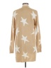 Altar'd State 100% Acrylic Stars Tan Cardigan Size M - photo 2