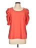 CeCe Orange Short Sleeve Blouse Size L - photo 1