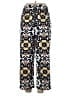 Boden Floral Graphic Multi Color Blue Casual Pants Size 16 - 18 - photo 2