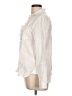 Lands' End 100% Linen Ivory Long Sleeve Blouse Size 10 - photo 5