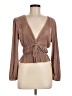 Zara Brown Long Sleeve Blouse Size M - photo 1
