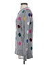 Halogen 100% Cashmere Polka Dots Gray Cashmere Pullover Sweater Size S - photo 5