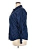 Foxcroft 100% Cotton Stripes Blue Long Sleeve Blouse Size 18 - photo 5
