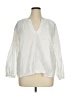 Old Navy 100% Cotton Ivory 3/4 Sleeve Blouse Size XL - photo 1