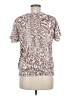 French Laundry 100% Polyester Animal Print Brown Short Sleeve Blouse Size M - photo 2