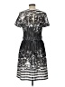 Gabby Skye Houndstooth Black Cocktail Dress Size 12 - photo 2