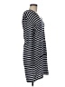 Merona Stripes Gray Casual Dress Size M - photo 4