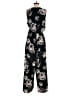 Dreamers Floral Black Jumpsuit Size S - photo 2