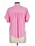 PASSPORTS Pink Short Sleeve Blouse Size L - photo 2