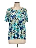 TanJay Blue Short Sleeve Blouse Size L - photo 1