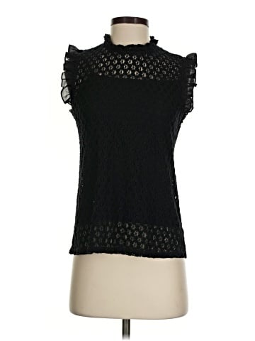 Blue Tassel Sleeveless Blouse (view 1)