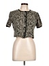 St. John Black Short Sleeve Blouse Size 10 - photo 1