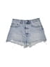 Zara Blue Denim Shorts Size 10 - photo 1