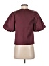 Primark 100% Polyester Burgundy Short Sleeve Blouse Size 2 - photo 2