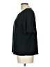 Rose + Olive Black Short Sleeve Top Size L - photo 5