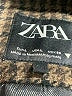 Zara Houndstooth Brown Coat Size L - photo 6