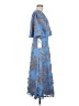 JS Collections 100% Polyester Paisley Blue Cocktail Dress Size 6 - photo 4