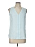 41Hawthorn 100% Polyester Blue Teal Sleeveless Blouse Size L - photo 1