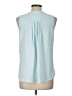 41Hawthorn 100% Polyester Blue Teal Sleeveless Blouse Size L - photo 2