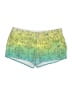 Hurley 100% Polyester Print Green Shorts Size 11 - photo 1