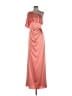 Theia 100% Polyester Pink Cocktail Dress Size 4 - photo 1
