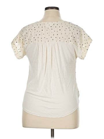 Flower & Feather Short Sleeve Top (view 2)