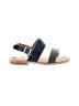 Adelante Color Block Blue Sandals Size 6 1/2 - photo 1