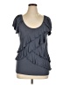 NY&C Gray Short Sleeve Top Size XL - photo 1