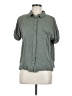 Lulus Green Short Sleeve Blouse Size M - photo 1