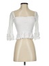 Olivaceous 100% Rayon White 3/4 Sleeve Blouse Size S - photo 1