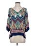 Renee C. 100% Polyester Blue 3/4 Sleeve Blouse Size S - photo 1