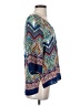Renee C. 100% Polyester Blue 3/4 Sleeve Blouse Size S - photo 4