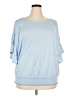 AB Studio Blue 3/4 Sleeve Top Size 2X - photo 1