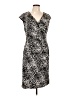 Black Label by Evan Picone Animal Print Black Cocktail Dress Size 12 - photo 1