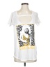Chaser White Short Sleeve Top Size XS - photo 1
