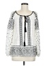 Hale Bob 100% Cotton White Long Sleeve Blouse Size Sm - photo 1