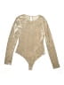 Blush Metallic Gold Bodysuit Size M - photo 1