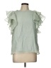 On Twelfth 100% Polyester Green Short Sleeve Blouse Size L - photo 1