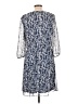AB Studio 100% Polyester Paisley Blue Casual Dress Size L - photo 2