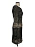 Max Studio 100% Viscose Stripes Black Cocktail Dress Size S - photo 4