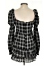 Blush Plaid Black Casual Dress Size S - photo 2