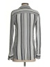 Merona Stripes Gray Long Sleeve Blouse Size XS - photo 2