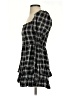 Blush Plaid Black Casual Dress Size S - photo 5