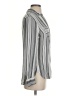 Merona Stripes Gray Long Sleeve Blouse Size XS - photo 4