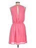 Wish 100% Polyester Solid Pink Casual Dress Size L - photo 2