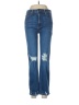 Just Black Hearts Blue Jeans Size 28 waist - photo 1