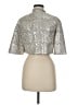 Trina Turk Chevron-herringbone Silver Jacket Size 6 - photo 2