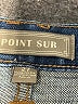 Point Sur 100% Cotton Chevron-herringbone Blue Jeans Size 27 waist - photo 7